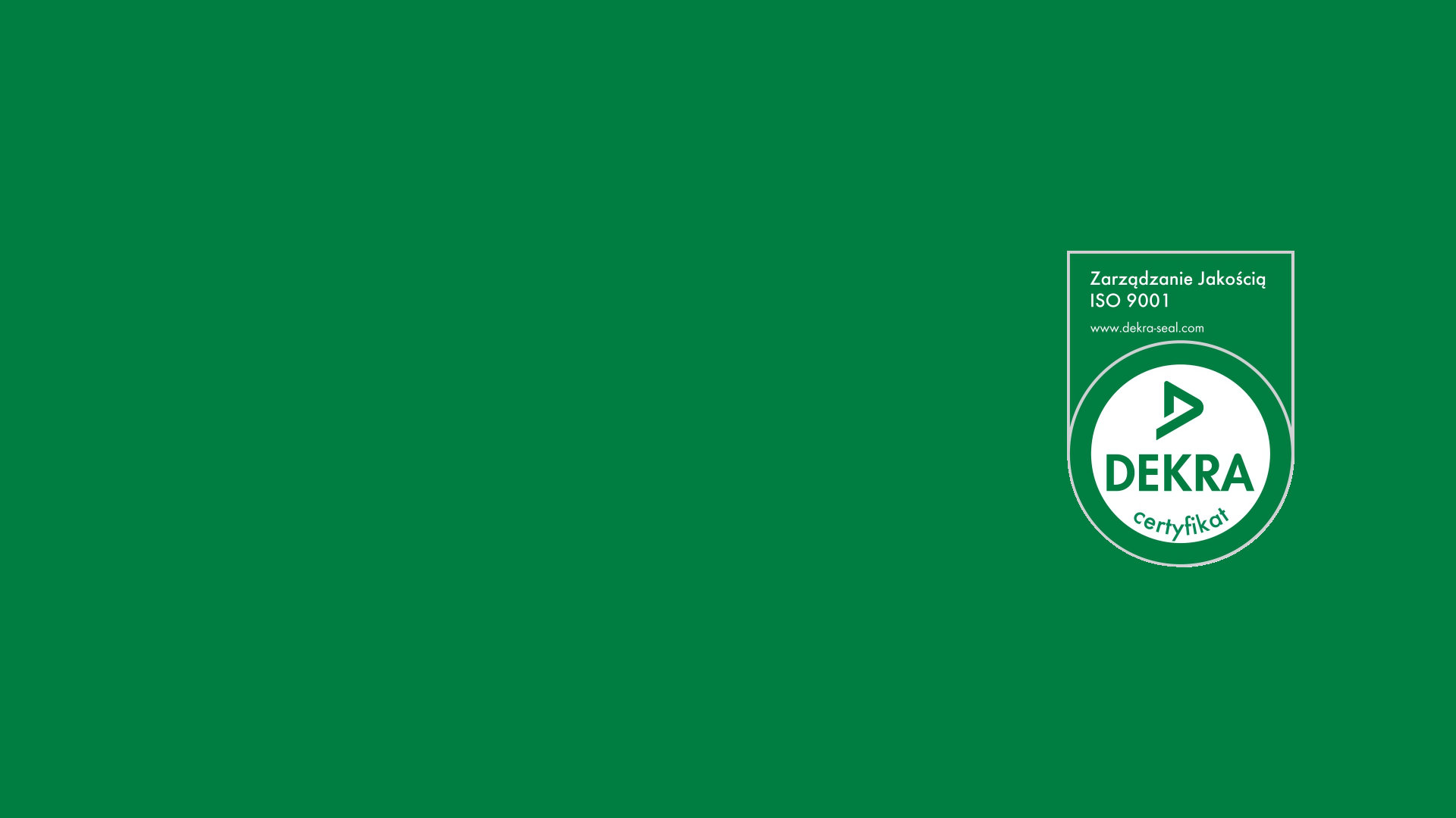 Logo Certyfikatu DEKRA przyznanego firmie Luxon LED