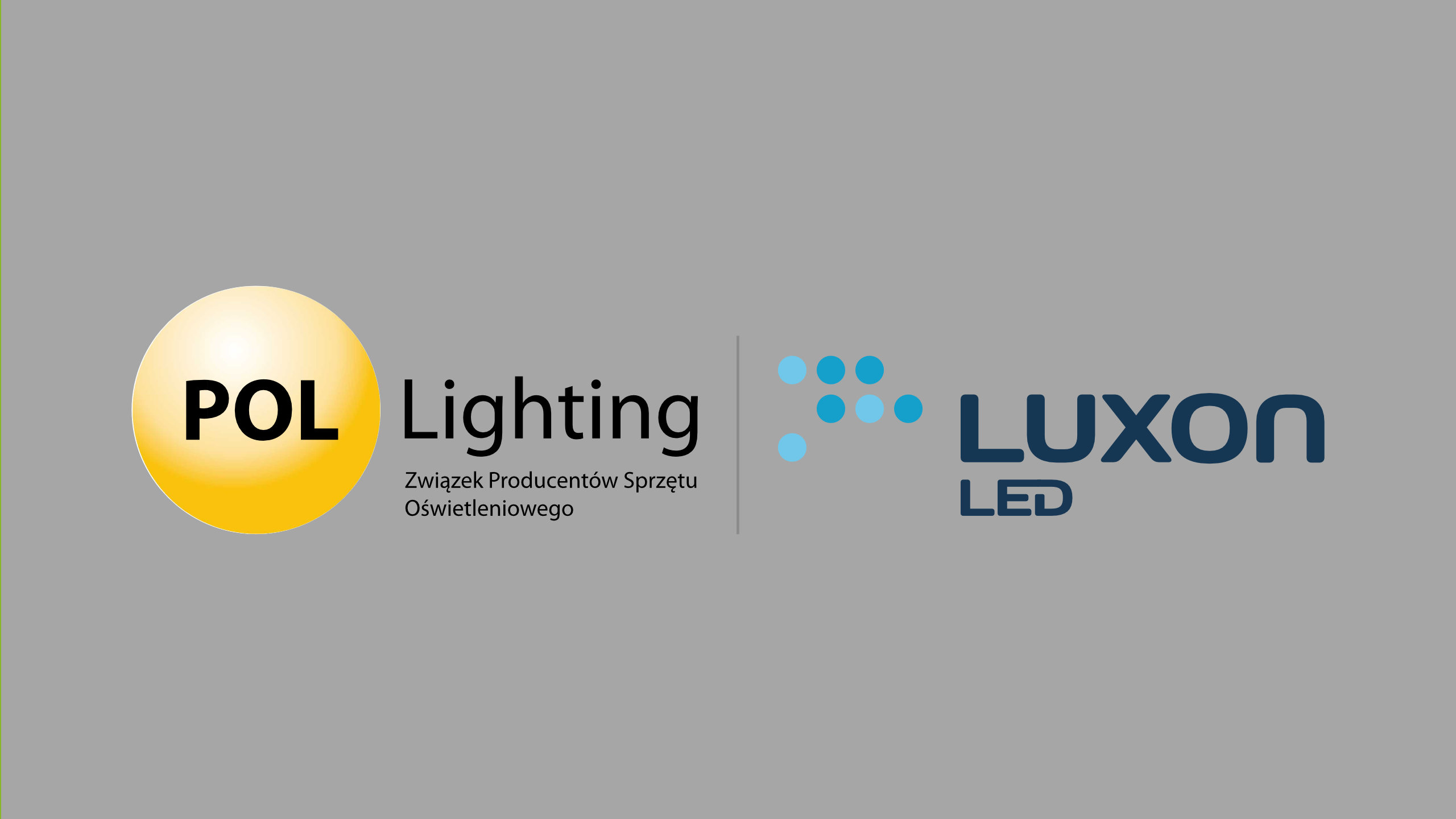 Logo POL lightning z Luxon LED
