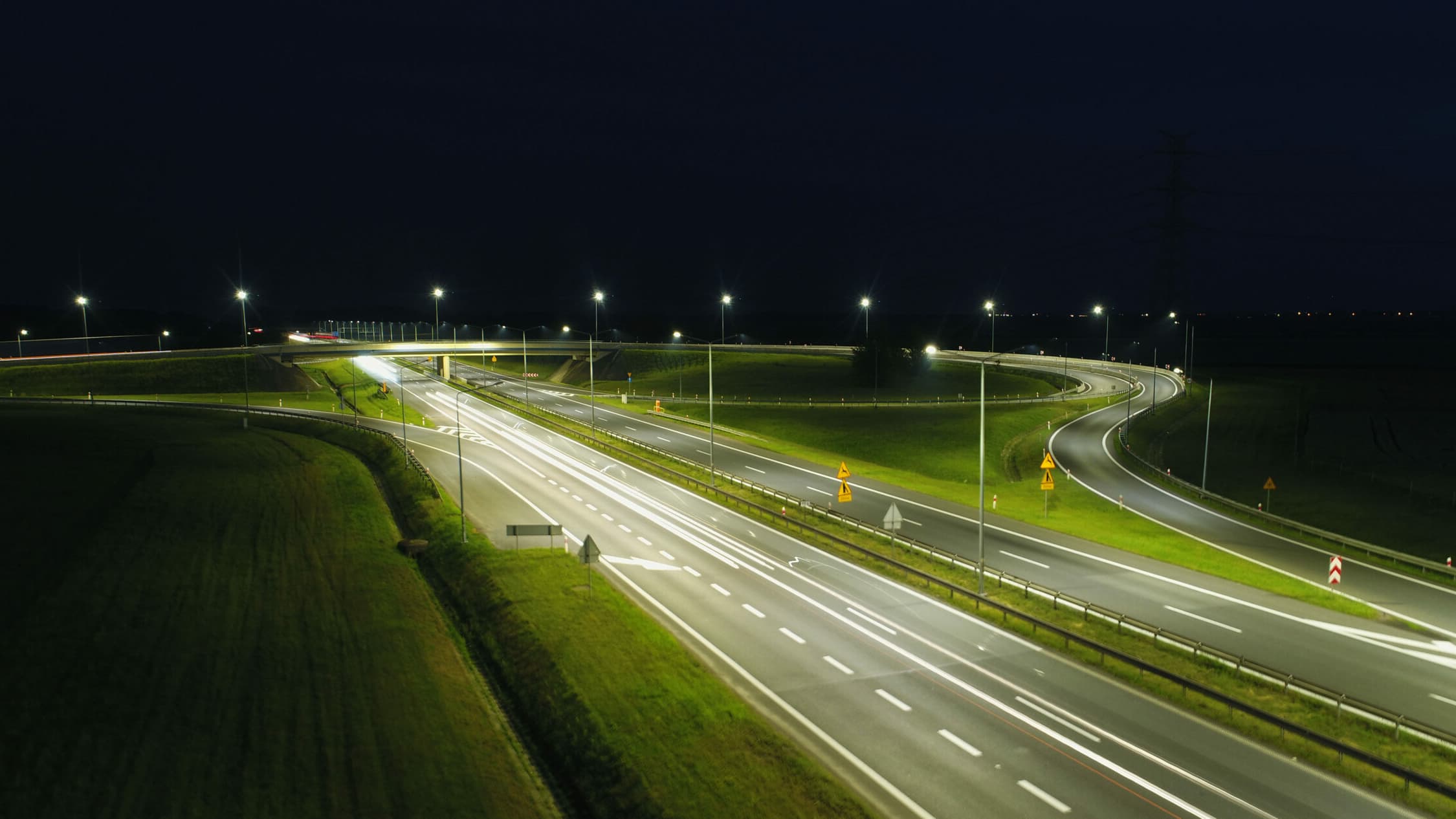 modernizacja oświetlenia na autostradzie A4