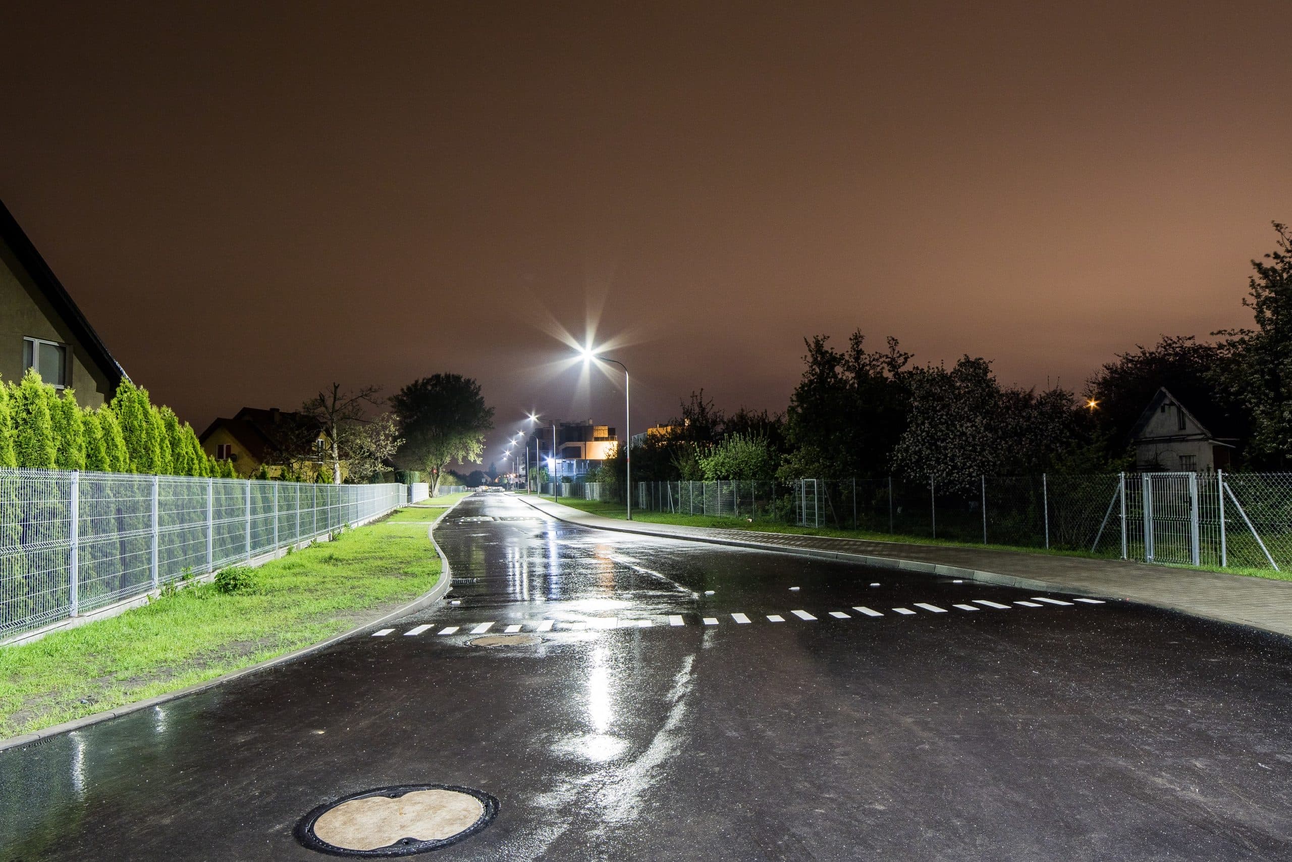 Oprawy uliczne Cordoba przy ulicy Buraczanej we Wrocławiu - Luxon LED