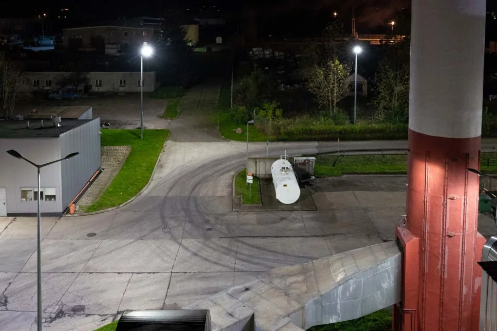 Oprawy Cordoba z certyfikatem ENEC zainstalowane w zakładzie PEC Stargard.