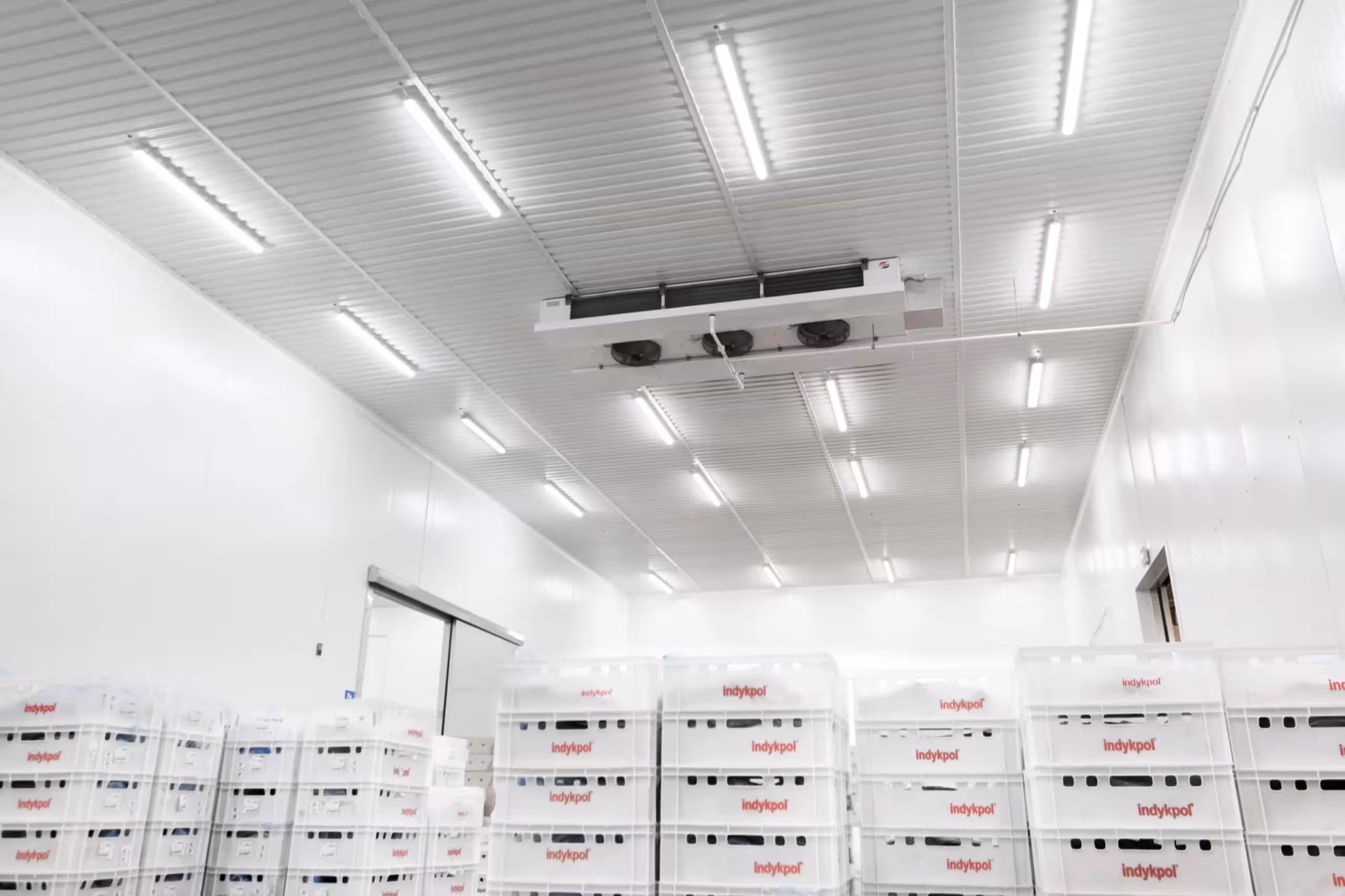 Industrial LED 6.0 MN – kompaktowa oprawa do zimnych magazynów Zakres pracy: –25°C do +55°C Szczelność: IP66 / IK08